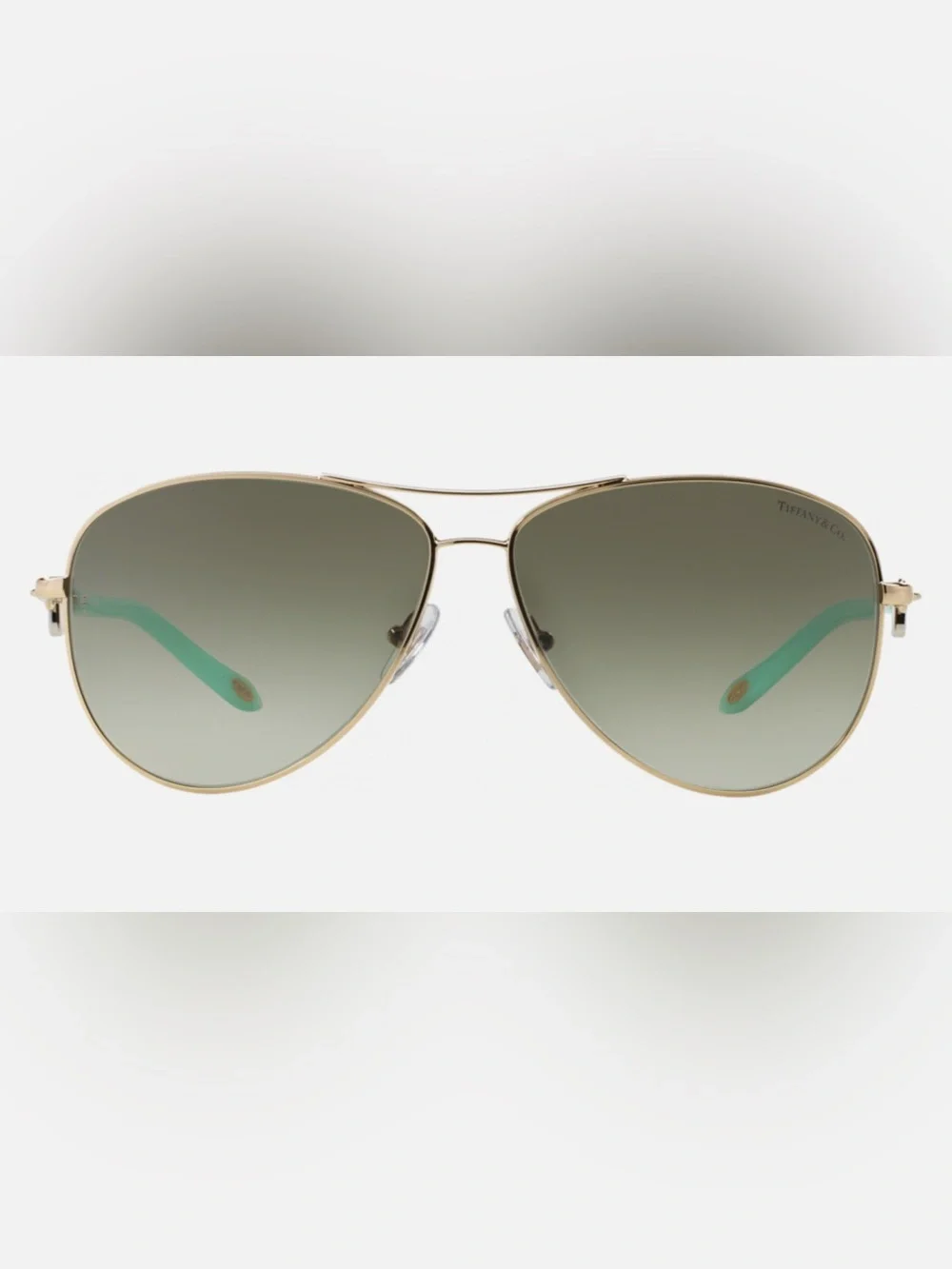 Tiffany & Co. Locks Pilot Aviator Sunglasses